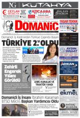 Domaniç gazetesi 1. sayfa