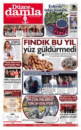 Düzce Damla gazetesi 1. sayfa