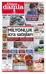 Düzce Damla gazetesi 1. sayfa