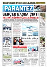 Düzce Parantez gazetesi 1. sayfa
