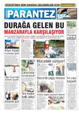 Düzce Parantez gazetesi 1. sayfa