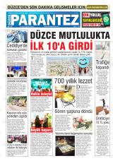 Düzce Parantez gazetesi 1. sayfa