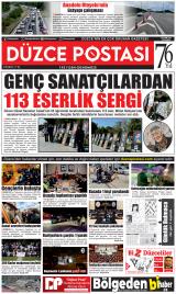 Düzce Postası gazetesi 1. sayfa