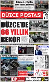 Düzce Postası gazetesi 1. sayfa