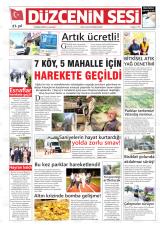 Düzcenin Sesi gazetesi 1. sayfa