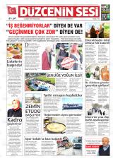 Düzcenin Sesi gazetesi 1. sayfa