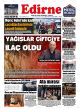 Edirne gazetesi 1. sayfa