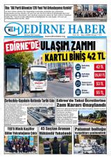 Edirne Haber gazetesi 1. sayfa
