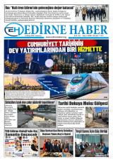 Edirne Haber gazetesi 1. sayfa