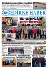 Edirne Haber gazetesi 1. sayfa
