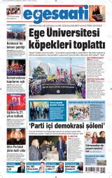 Ege Saati gazetesi 1. sayfa