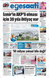 Ege Saati gazetesi 1. sayfa