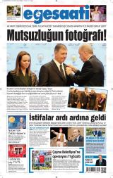 Ege Saati gazetesi 1. sayfa
