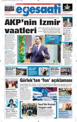 Ege Saati gazetesi 1. sayfa