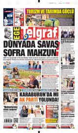 Ege Telgraf gazetesi 1. sayfa