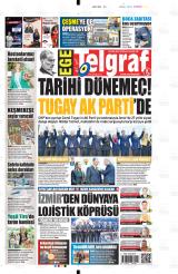 Ege Telgraf gazetesi 1. sayfa