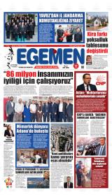 Egemen gazetesi 1. sayfa