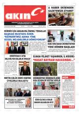 Eğirdir Akın gazetesi 1. sayfa