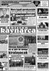 Elbistan Kaynarca gazetesi 1. sayfa
