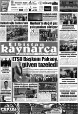 Elbistan Kaynarca gazetesi 1. sayfa