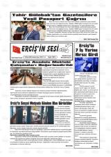 Erciş'in Sesi gazetesi 1. sayfa