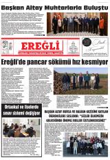 Ereğli gazetesi 1. sayfa