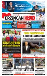 Erzincan Birlik gazetesi 1. sayfa