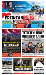 Erzincan Birlik gazetesi 1. sayfa