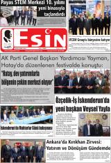 Esin gazetesi 1. sayfa