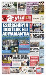 Eskişehir 2 Eylül gazetesi 1. sayfa