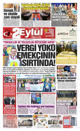 Eskişehir 2 Eylül gazetesi 1. sayfa