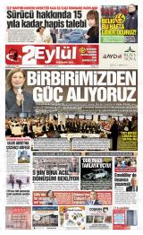 Eskişehir 2 Eylül gazetesi 1. sayfa