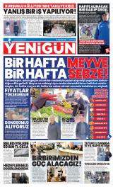 Eskişehir Yenigün gazetesi 1. sayfa