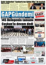 Gap Gündemi gazetesi 1. sayfa