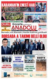 Gazete Anadolu gazetesi 1. sayfa