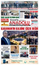 Gazete Anadolu gazetesi 1. sayfa