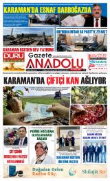 Gazete Anadolu gazetesi 1. sayfa