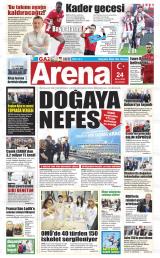 Gazete Arena gazetesi 1. sayfa