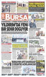 Gazete Bursa gazetesi 1. sayfa