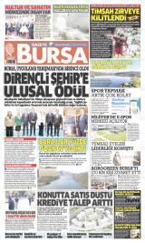 Gazete Bursa gazetesi 1. sayfa
