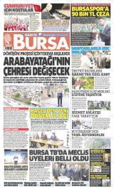 Gazete Bursa gazetesi 1. sayfa