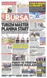 Gazete Bursa gazetesi 1. sayfa