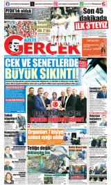 GAZETE GERÇEK Gazetesi