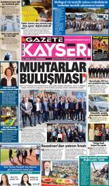 Gazete Kayseri gazetesi 1. sayfa
