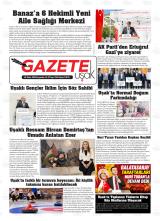 Gazete Uşak gazetesi 1. sayfa