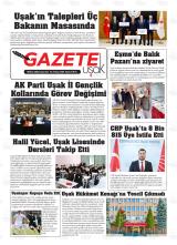 Gazete Uşak gazetesi 1. sayfa