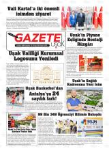 Gazete Uşak gazetesi 1. sayfa