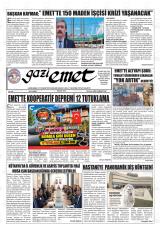 Gazi Emet gazetesi 1. sayfa