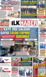 Gaziantep İlk Haber gazetesi 1. sayfa