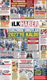 Gaziantep İlk Haber gazetesi 1. sayfa